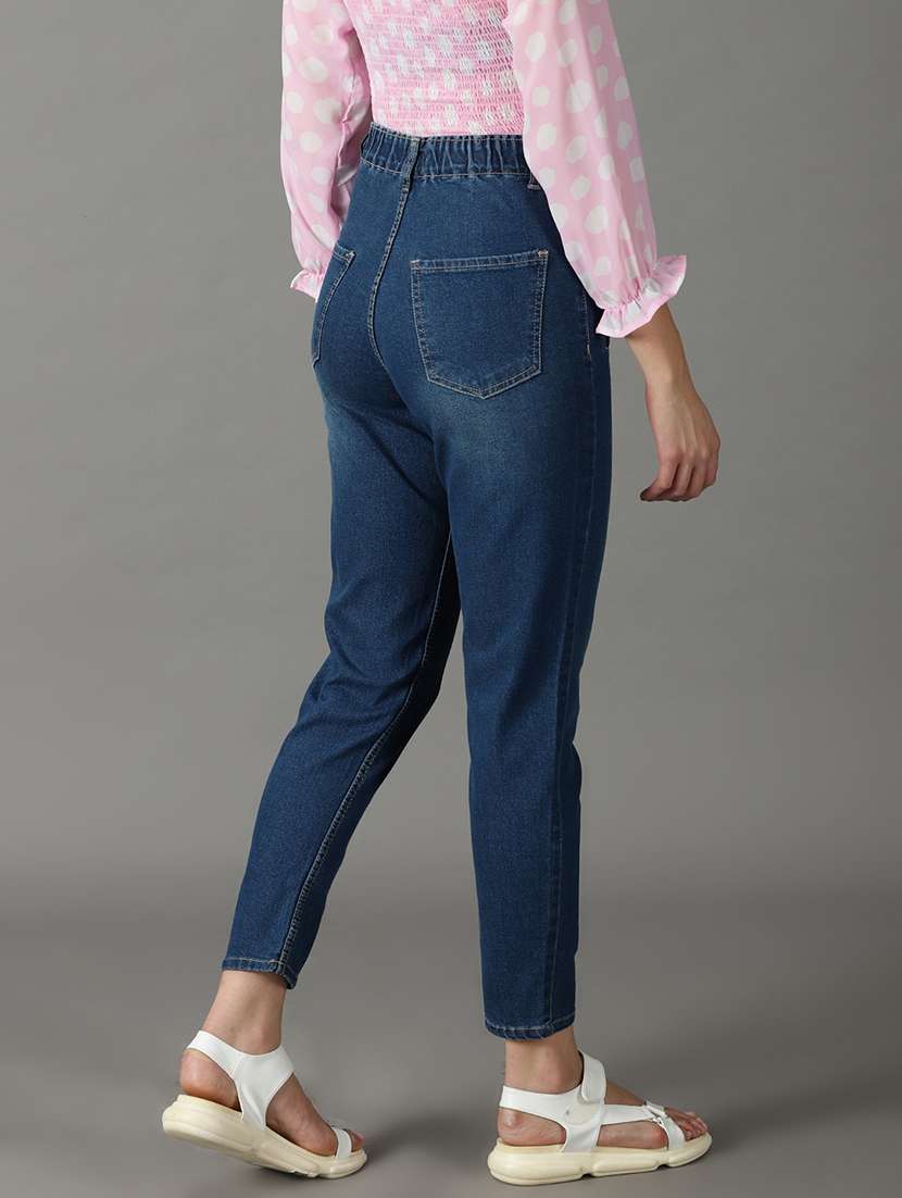 women's plain slim fit jeans - 19294798 -  Standard Image - 3