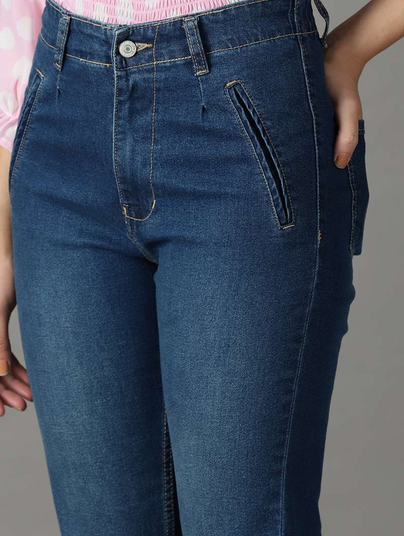 women's plain slim fit jeans - 19294798 -  Standard Image - 5