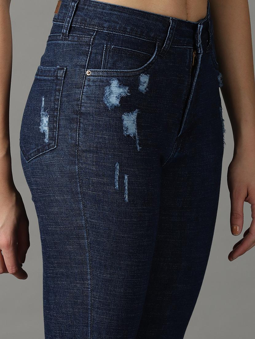 women's distress bootcut jeans - 19294800 - Standard Image - 5