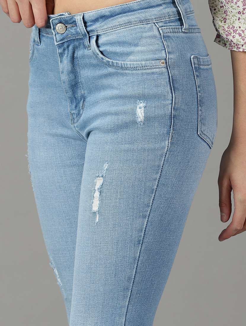 women's distress bootcut jeans - 19294801 -  Standard Image - 5