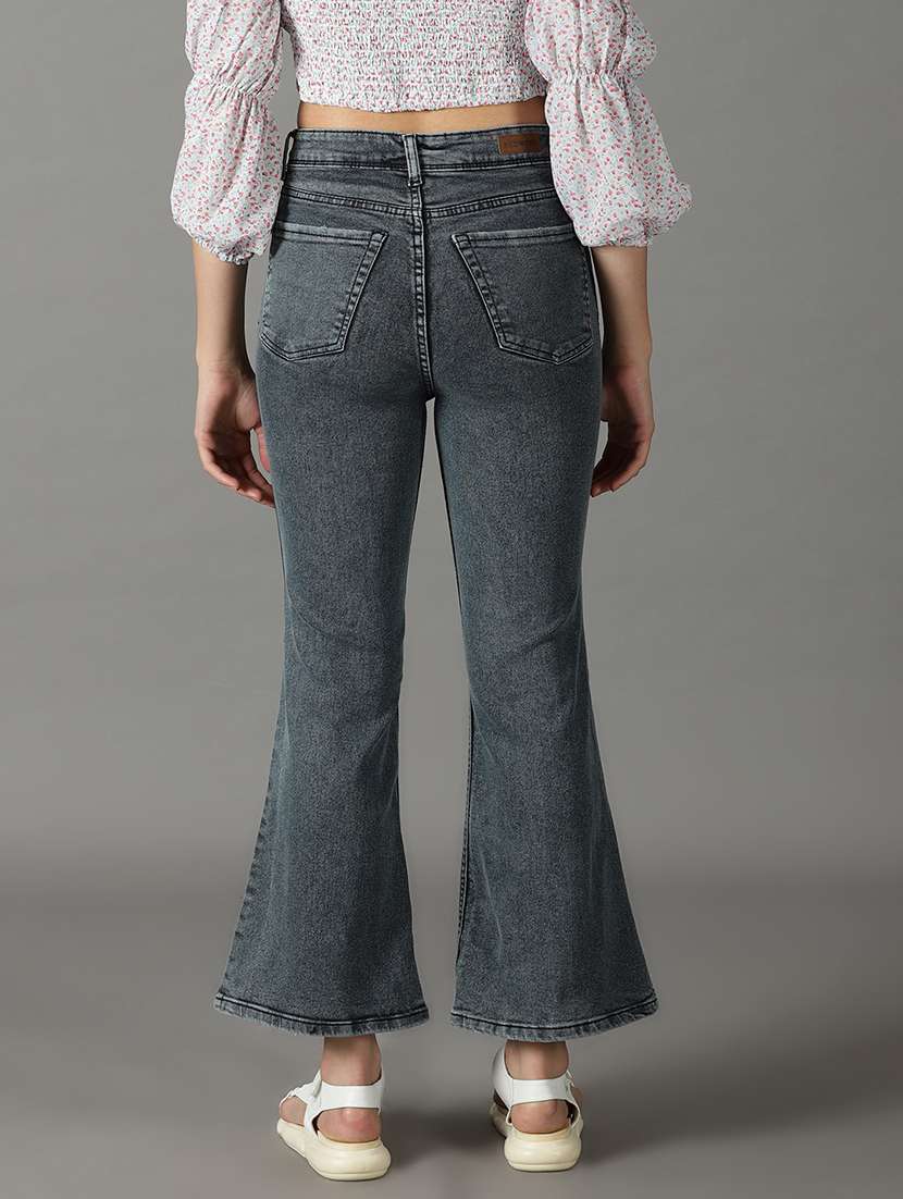 women's plain bootcut jeans - 19294808 - Standard Image - 3