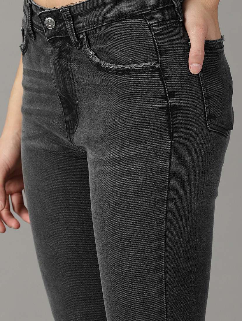women's plain slim fit jeans - 19294810 - Standard Image - 5