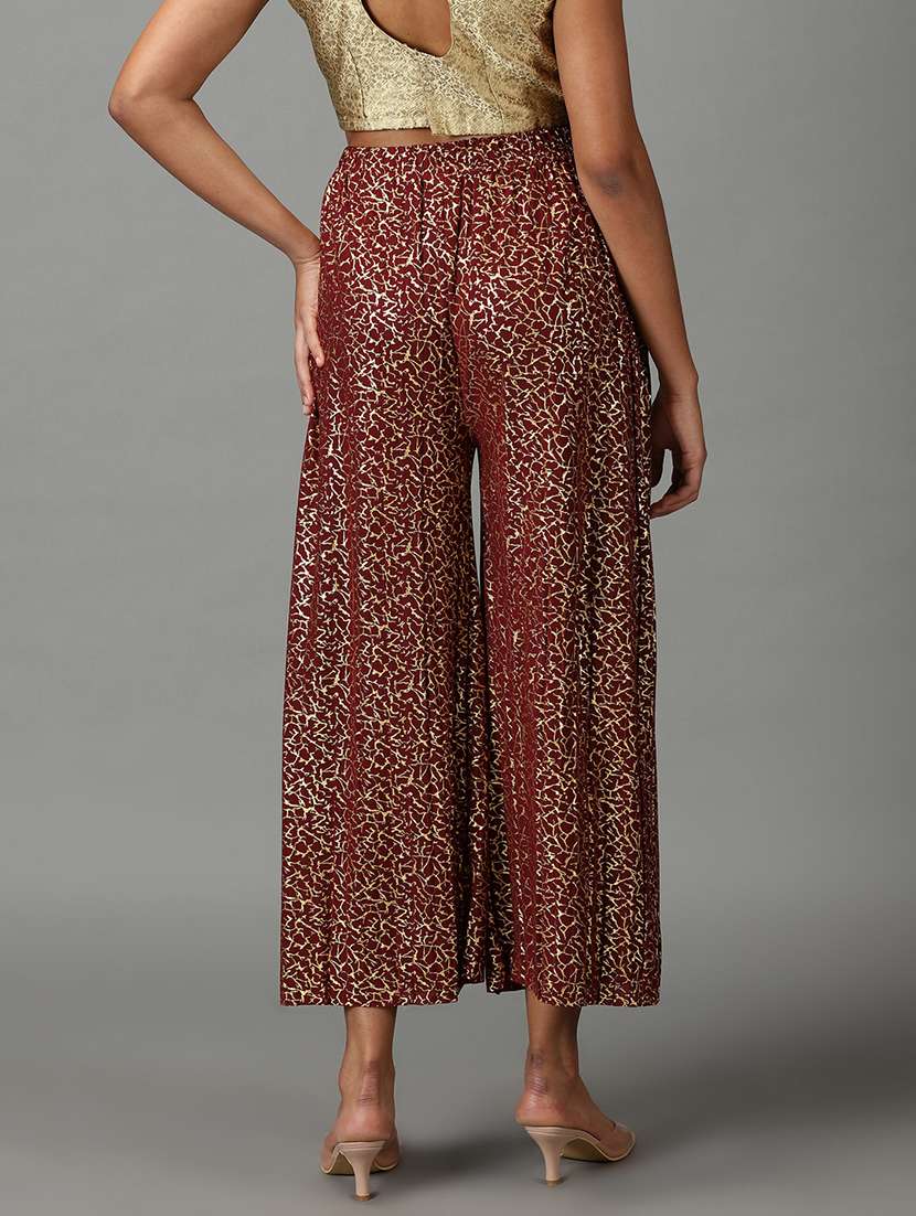 red printed trouser - 19295318 -  Standard Image - 3