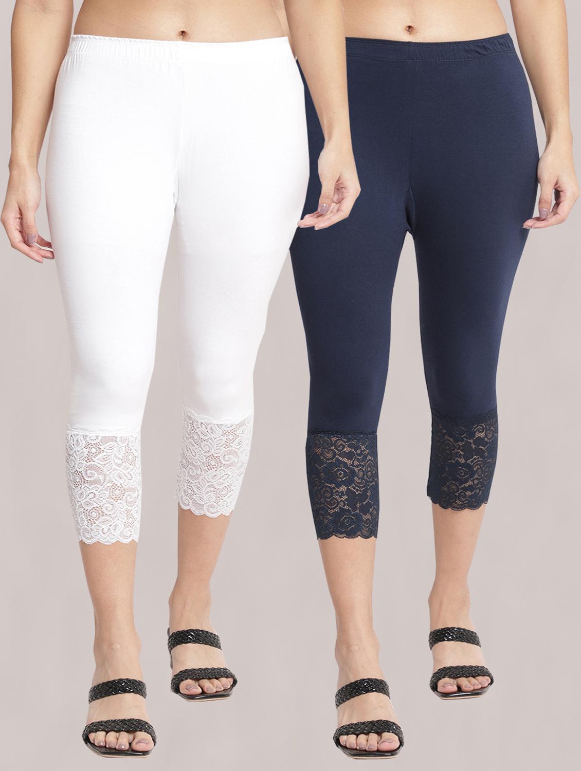 pack of 2 solid leggings capri - 19295536 - Zoom Image - 0