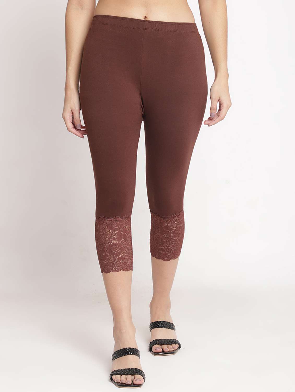 pack of 2 solid leggings capri - 19295566 -  Standard Image - 3