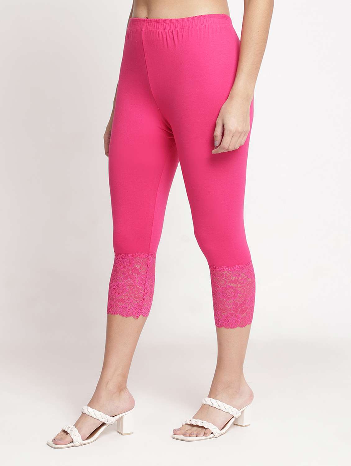 pack of 3 solid leggings capri - 19295576 -  Standard Image - 3