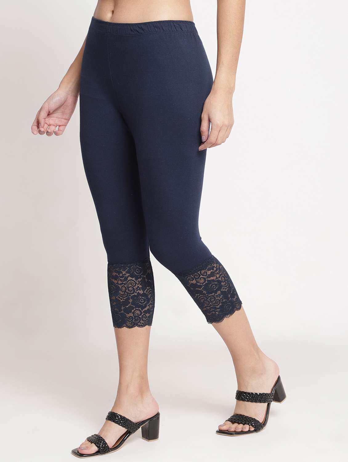 pack of 3 solid leggings capri - 19295597 -  Standard Image - 3