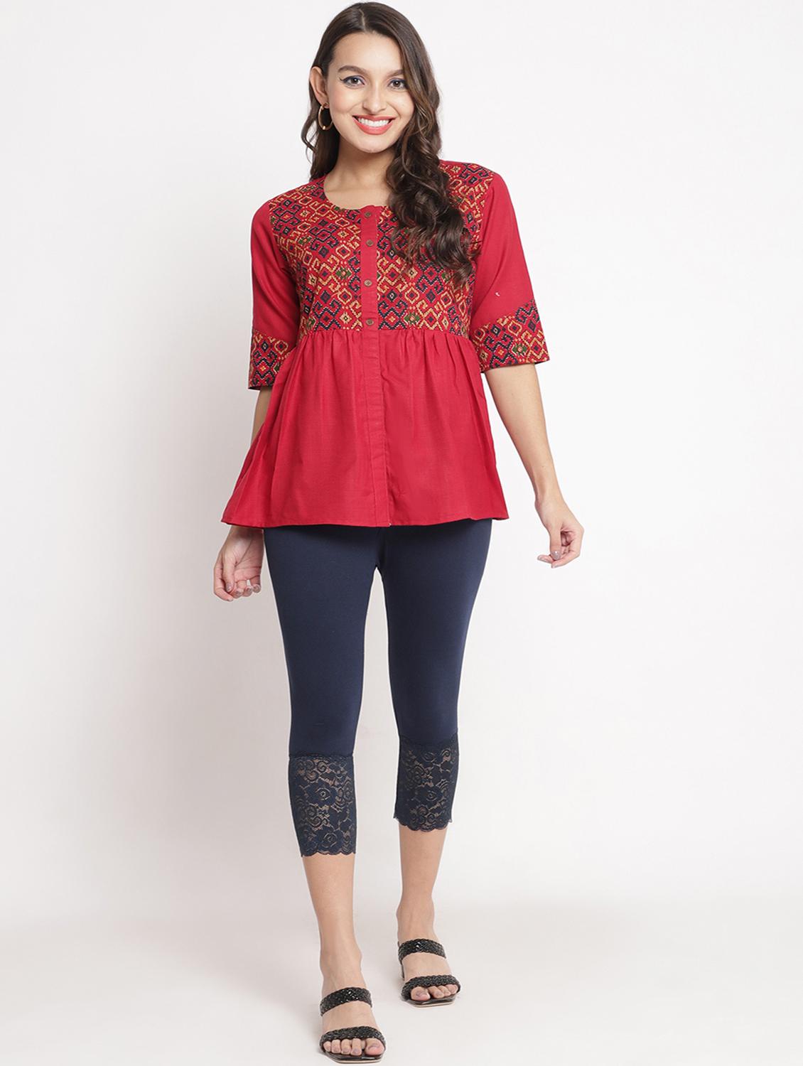 pack of 3 solid leggings capri - 19295600 - Standard Image - 5