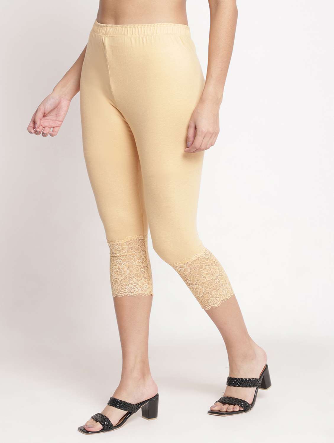 pack of 3 solid leggings capri - 19295632 - Standard Image - 3