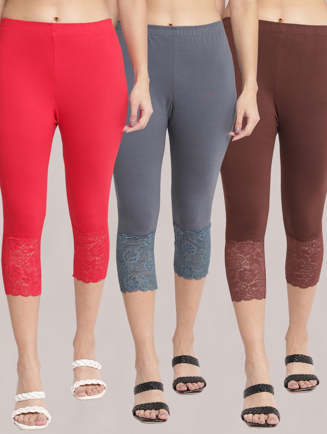 pack of 3 capri leggings - 19295635 - Zoom Image - 0