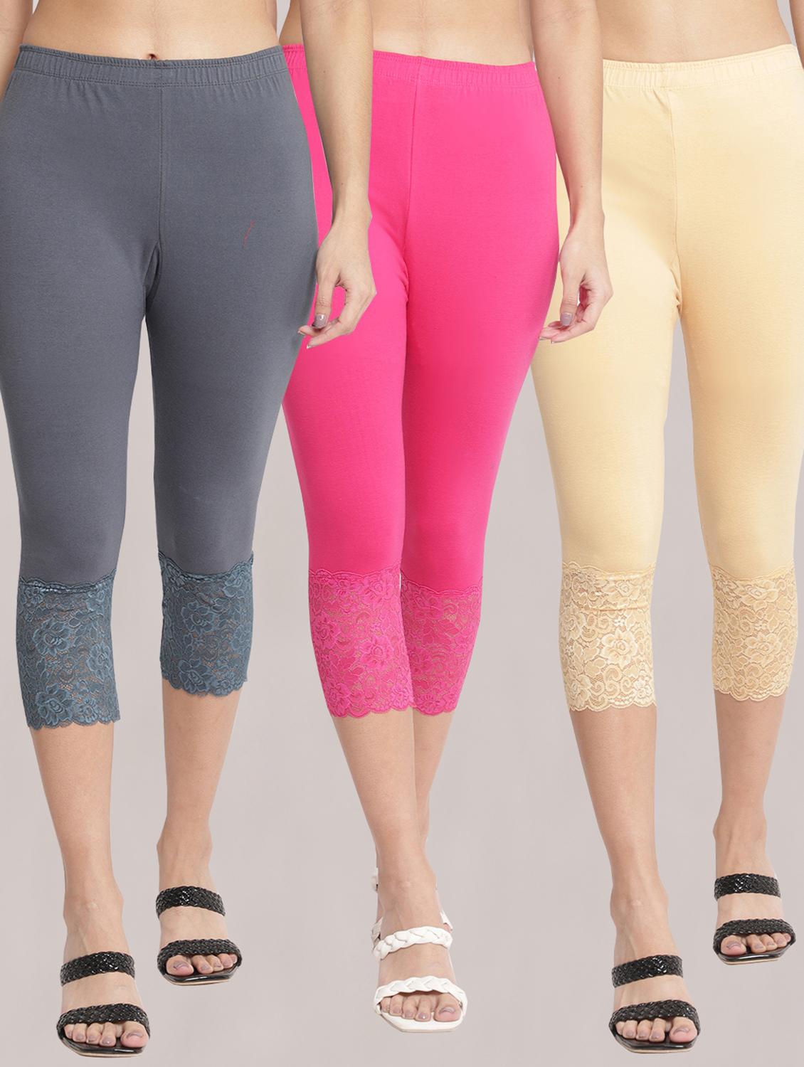 pack of 3 capri leggings - 19295652 - Zoom Image - 0