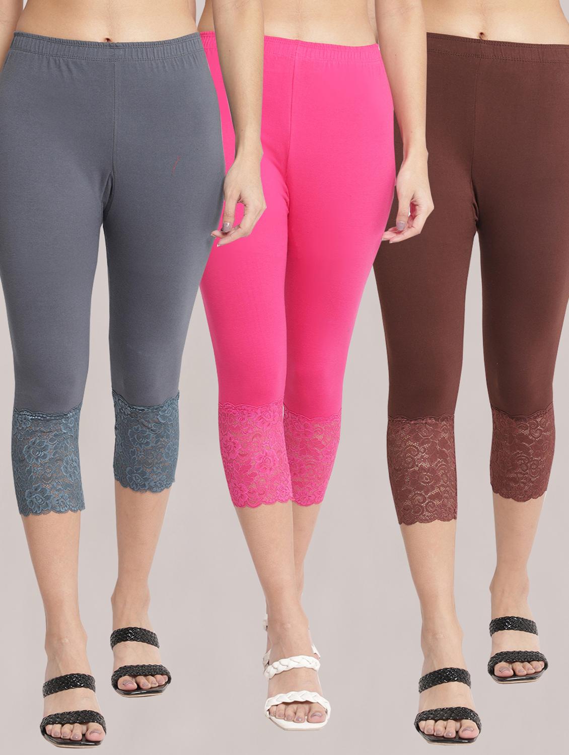 pack of 3 capri leggings - 19295655 - Zoom Image - 0