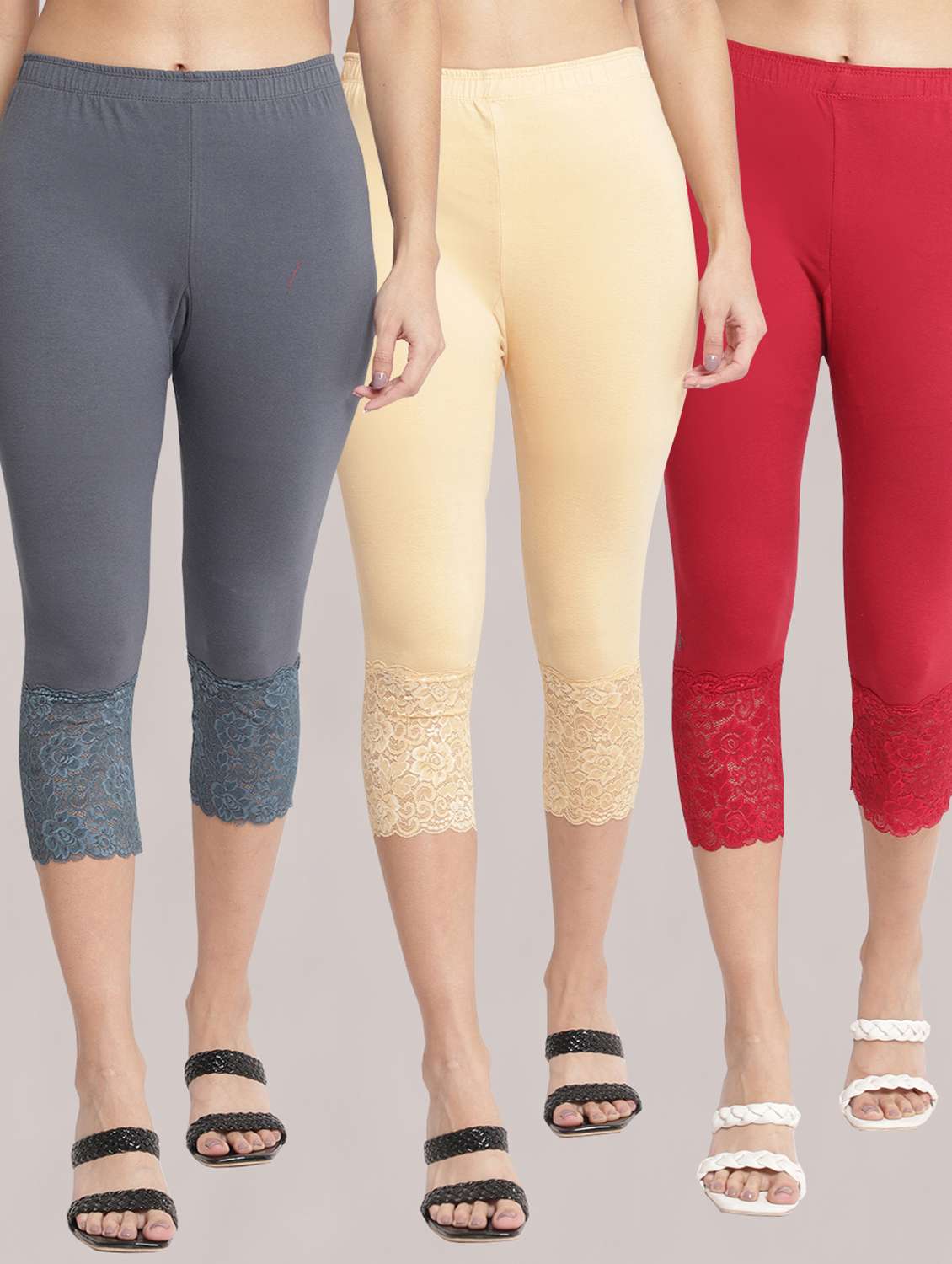 pack of 3 capri leggings - 19295657 - Zoom Image - 0