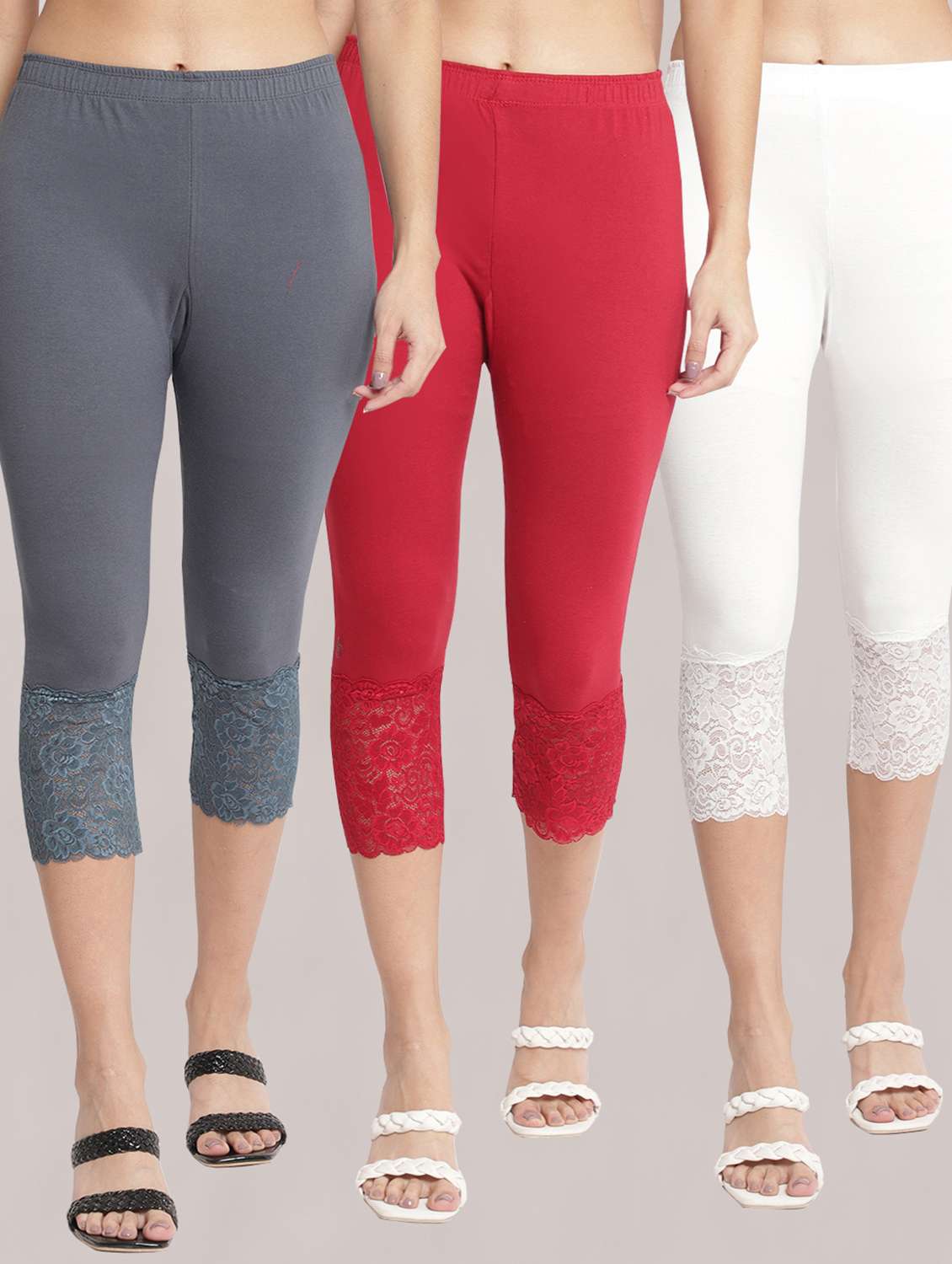 pack of 3 capri leggings  - 19295663 -  Zoom Image - 0