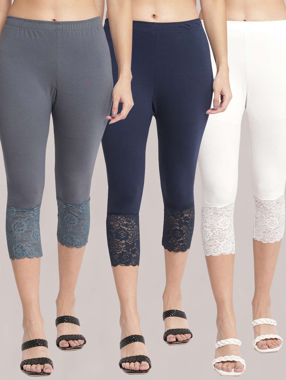 pack of 3 capri leggings - 19295665 - Zoom Image - 0