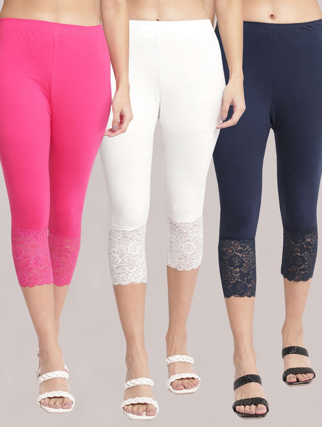pack of 3 capri leggings  - 19295675 -  Zoom Image - 0