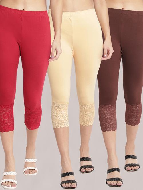 pack of 3 capri leggings  - 19295678 -  Standard Image - 0