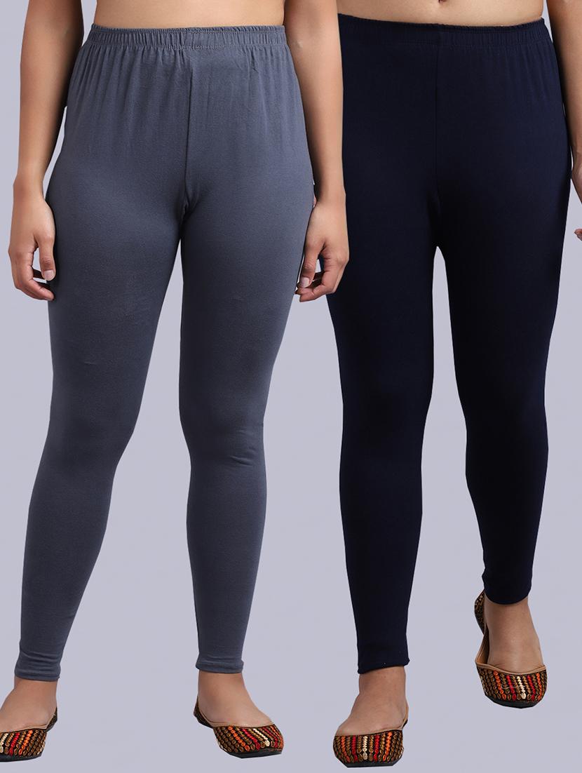 pack of 2 solid leggings - 19295760 -  Zoom Image - 0
