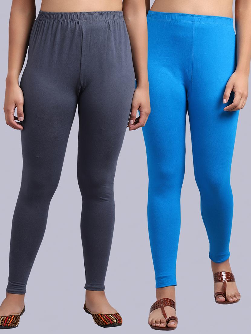 pack of 2 solid leggings - 19295762 -  Zoom Image - 0