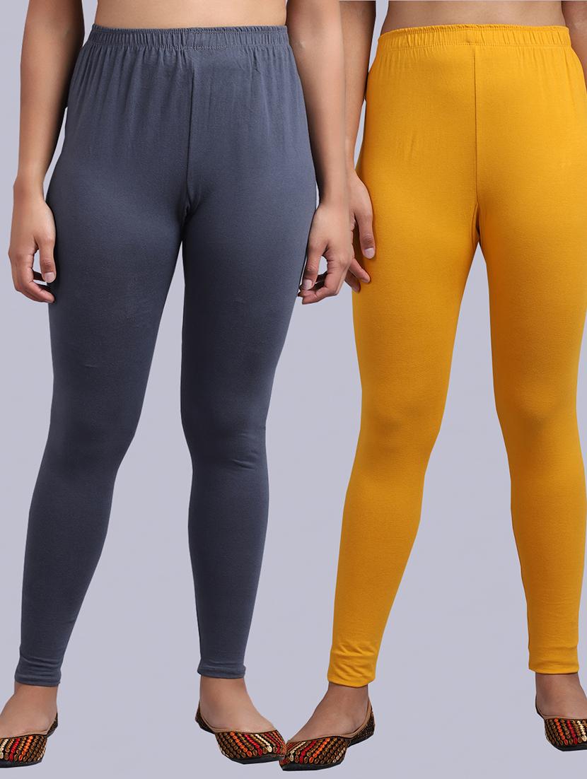 pack of 2 solid leggings - 19295763 -  Zoom Image - 0