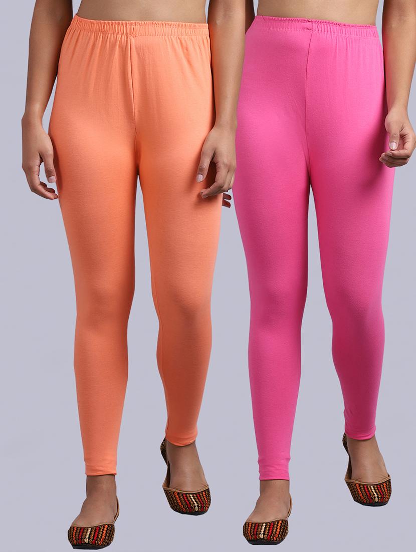 pack of 2 solid leggings - 19295822 -  Zoom Image - 0
