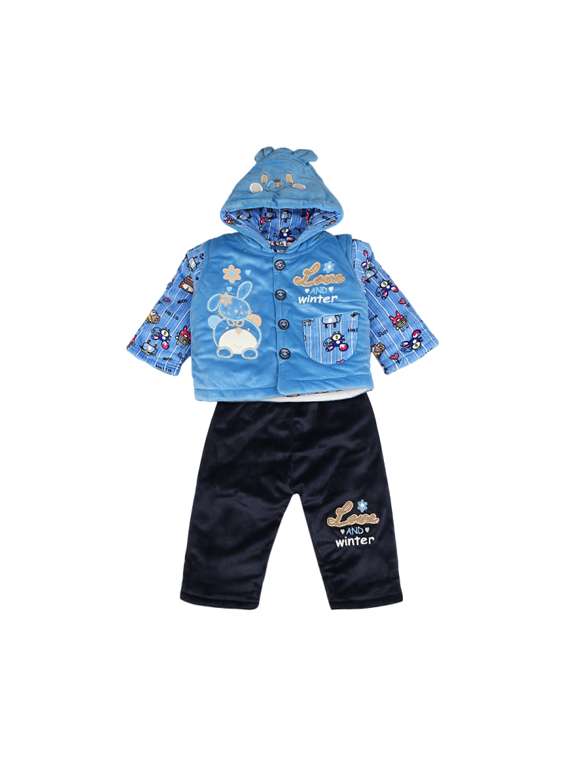 girls printed full length set