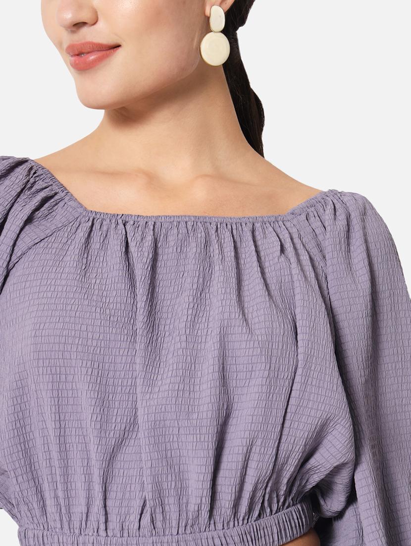 women's crop square neck top - 19297671 - Standard Image - 5