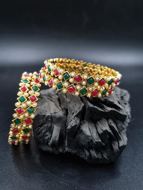 gold plated bangle set - 19297880 -  Standard Image - 0