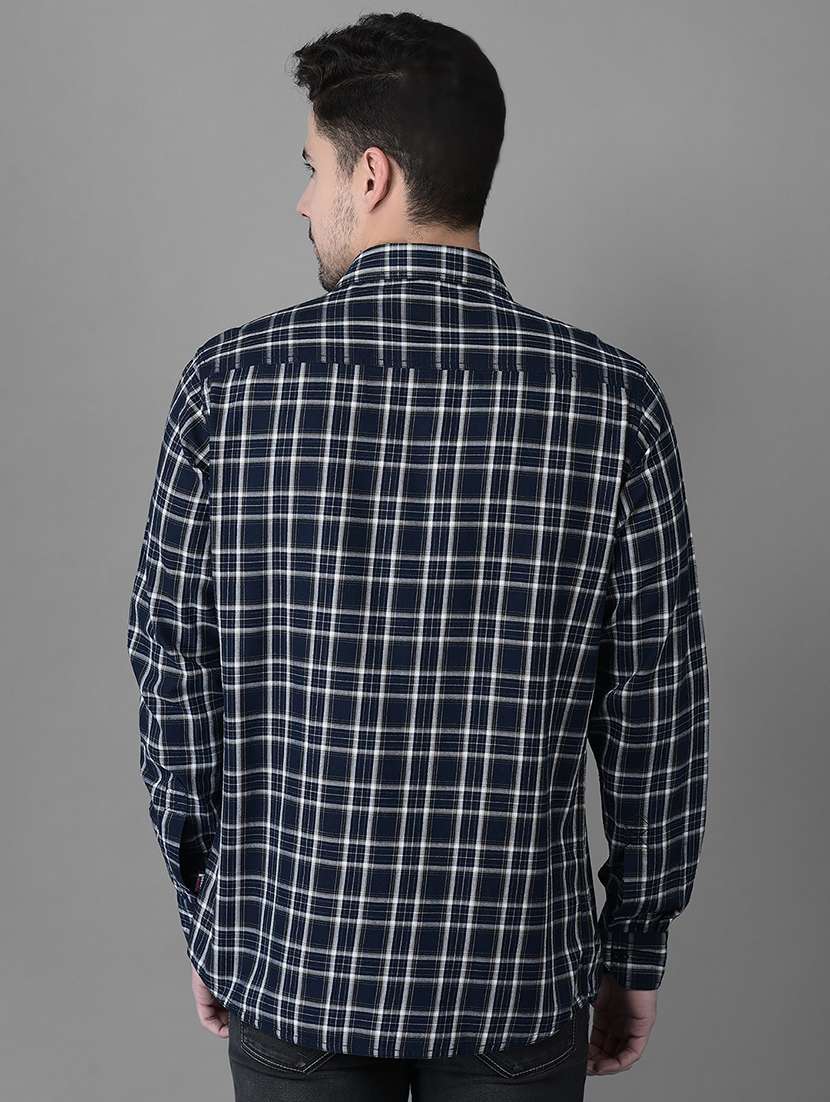 blue cotton casual shirt - 19298162 - Standard Image - 3