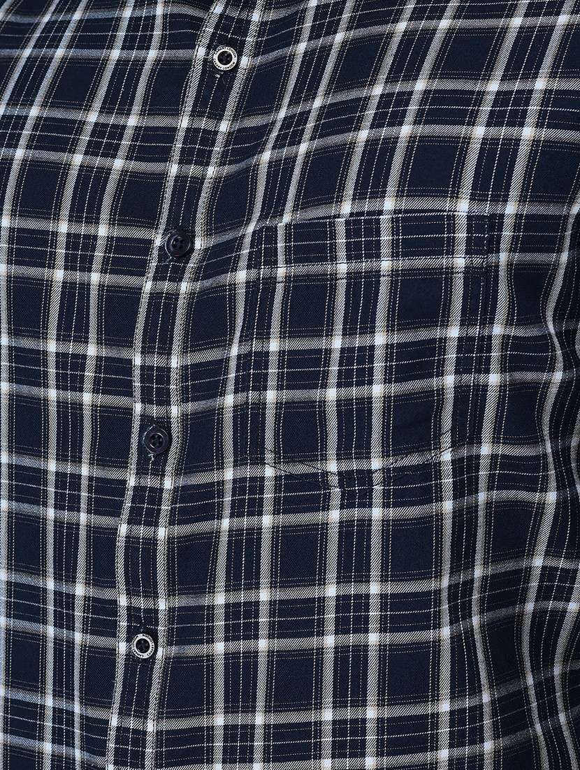 blue cotton casual shirt - 19298162 - Standard Image - 5