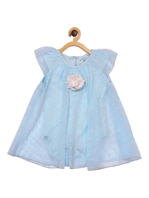 girls round neck cap sleeve frock - 19298195 - Standard Image - 0
