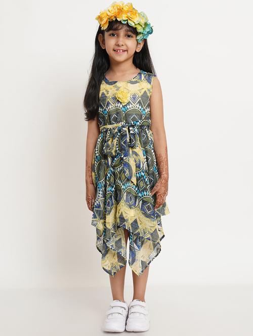girls round neck sleeveless frock - 19298235 -  Standard Image - 0