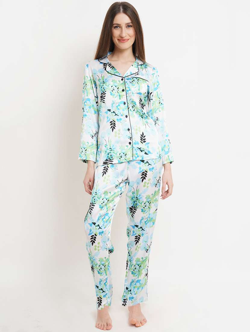 women printed night suit set - 19298263 - Zoom Image - 0