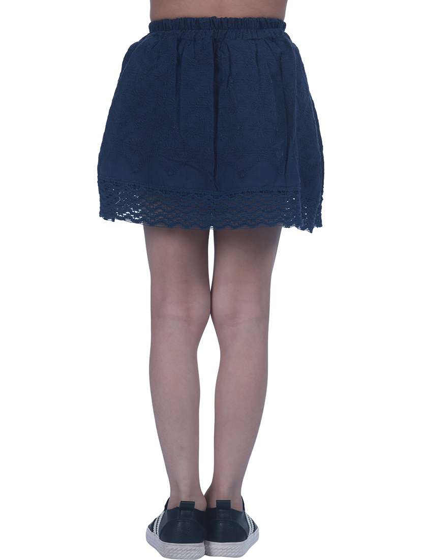 girls solid mini skirt - 19298306 -  Standard Image - 3
