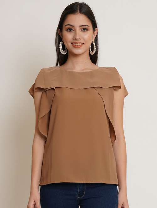 women's layered boat neck top - 19298451 - Standard Image - 0