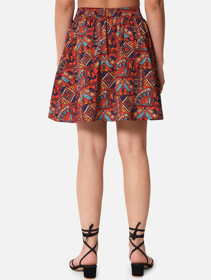 multi color printed skirt - 19298633 - Standard Image - 3