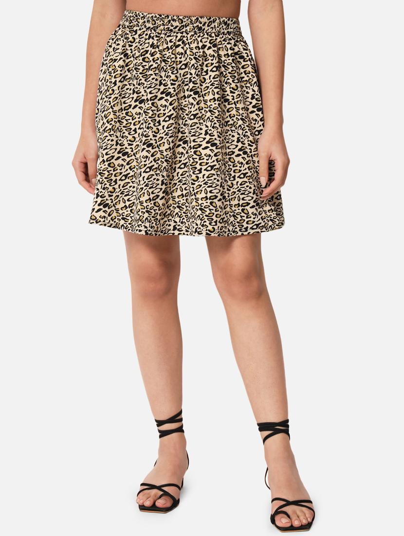 women animal print flared skirt - 19298641 - Zoom Image - 0