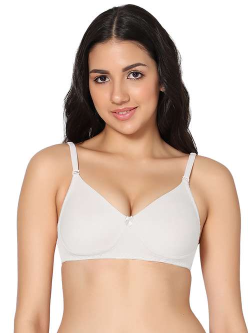 white hosery tshirt bra - 19298889 -  Standard Image - 0