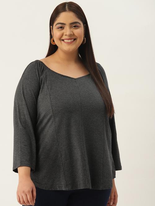 women's straight sweetheart neck top - 19300074 -  Standard Image - 0