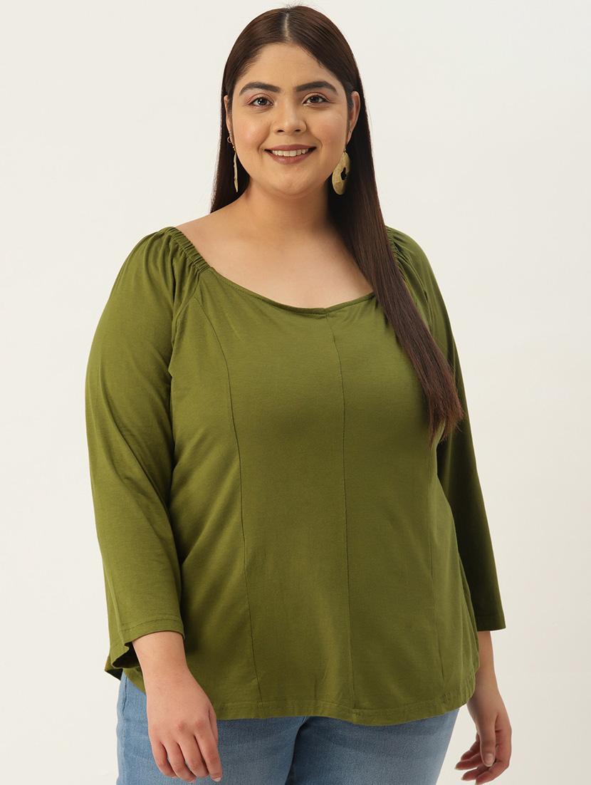 women's straight sweetheart neck top - 19300079 - Zoom Image - 0