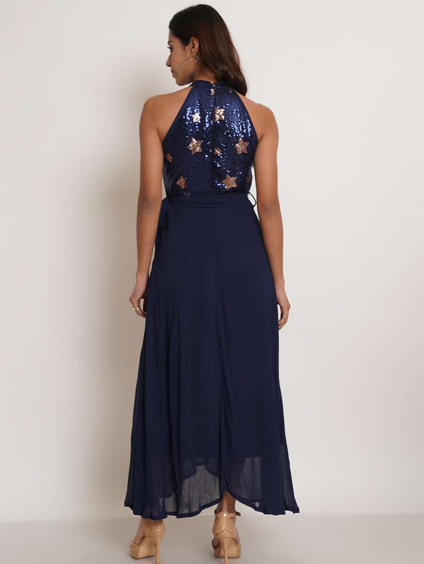women's fit & flare maxi dress - 19300092 - Standard Image - 3