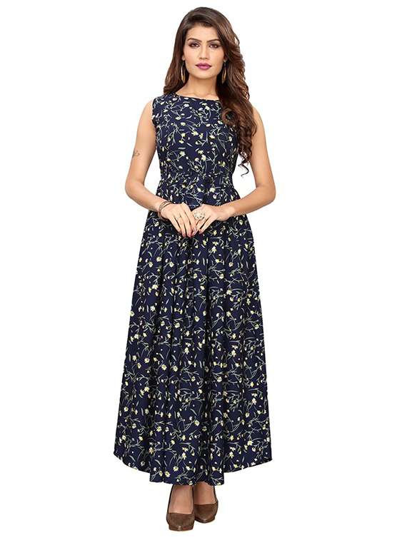 women's fit & flare printed dress