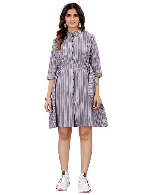 women's shirt striped dress - 19302328 - Standard Image - 0