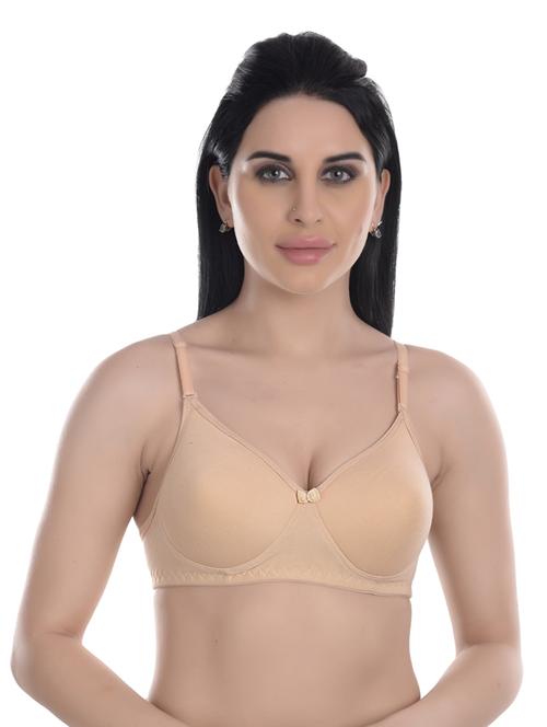 beige nylon regular bra - 19302344 - Standard Image - 0