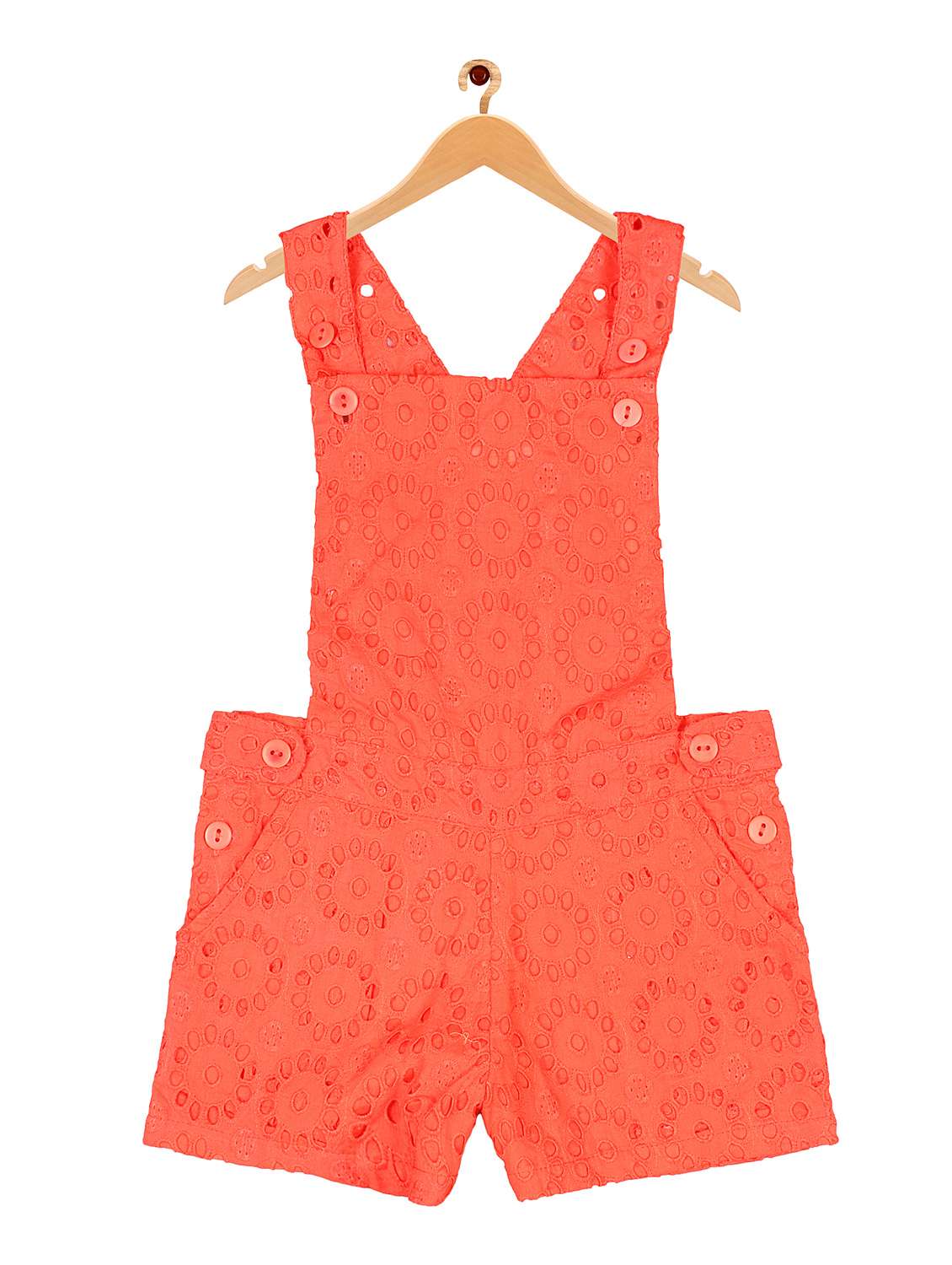 girls self designed dungaree - 19302398 - Zoom Image - 0