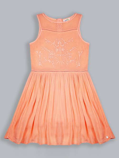 girls self designed pink - 19302468 - Standard Image - 0