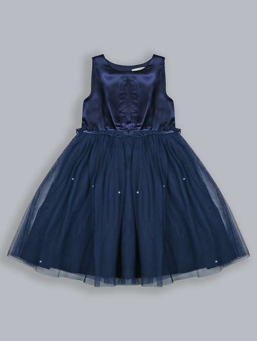 girls round neck sleeveless frock - 19302480 -  Standard Image - 0