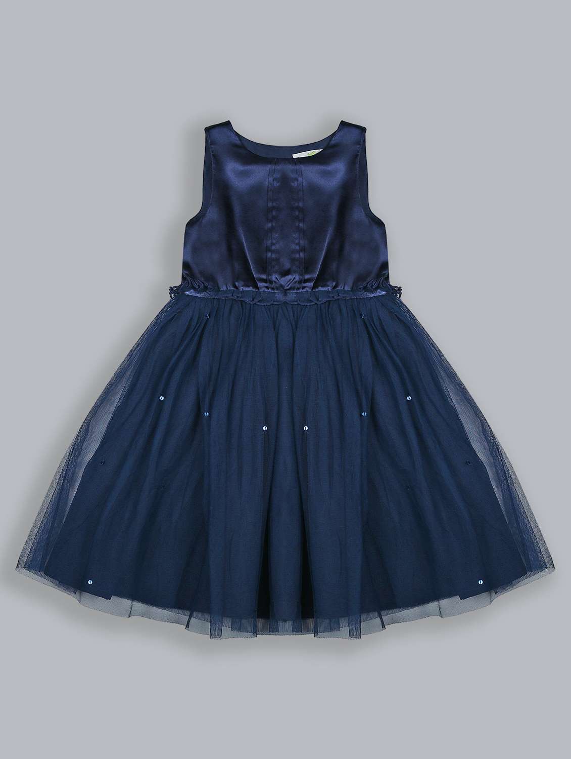 girls round neck sleeveless frock
