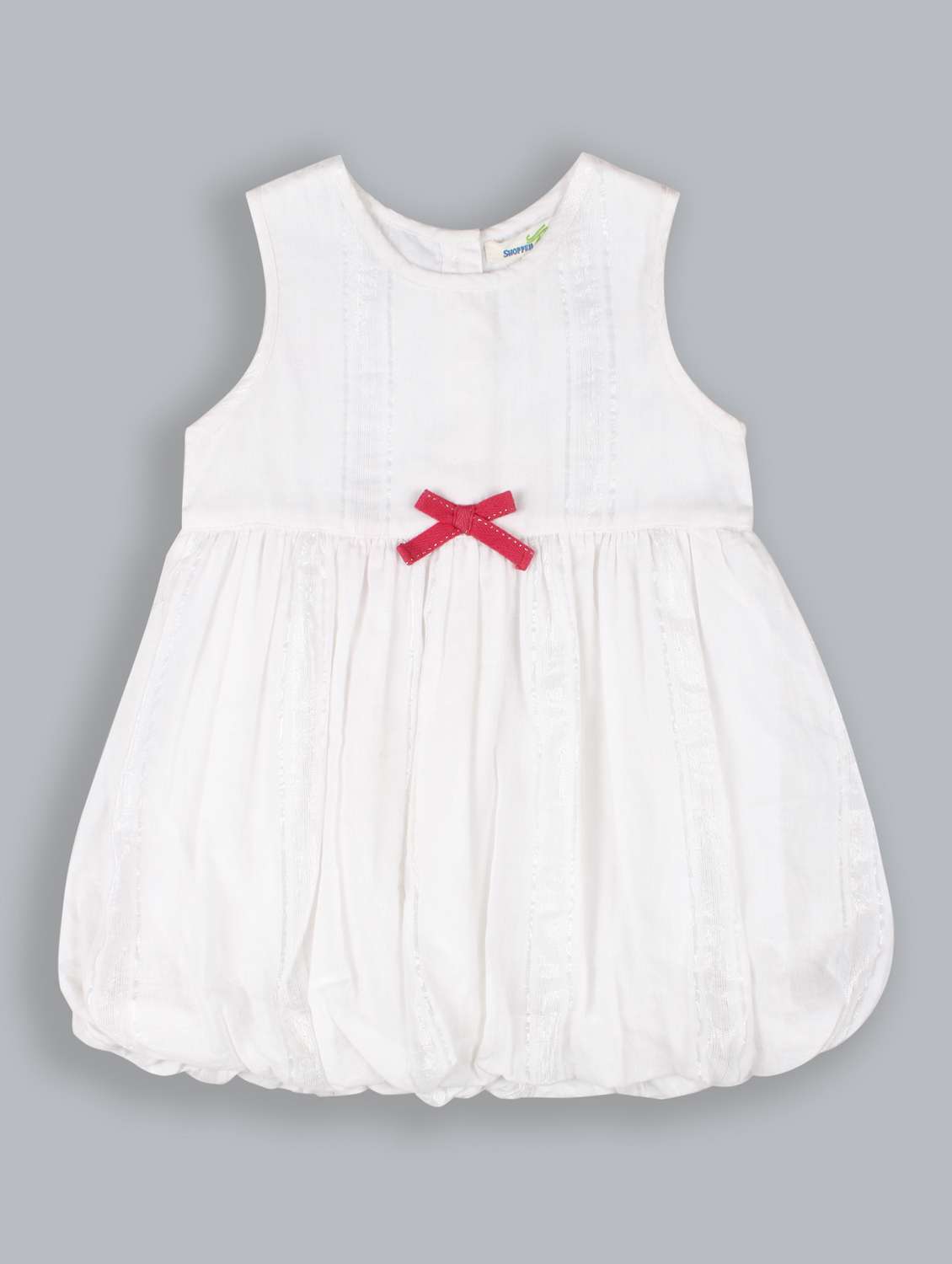 girls round neck sleeveless frock