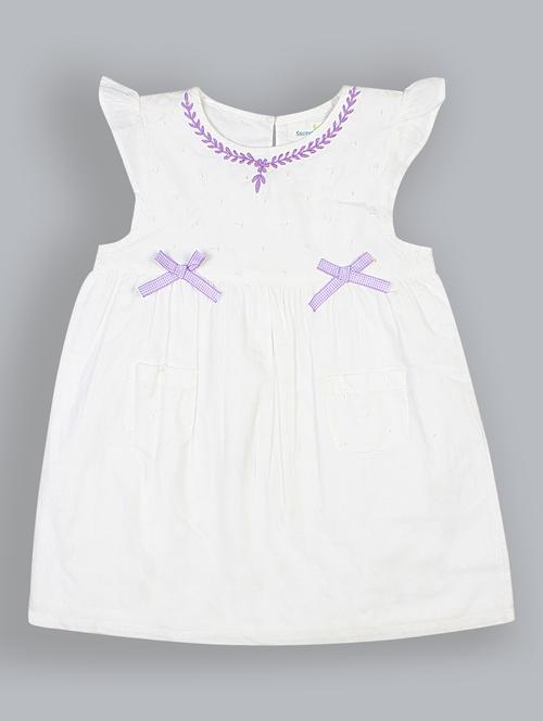girls round neck cap sleeve frock - 19302489 -  Standard Image - 0